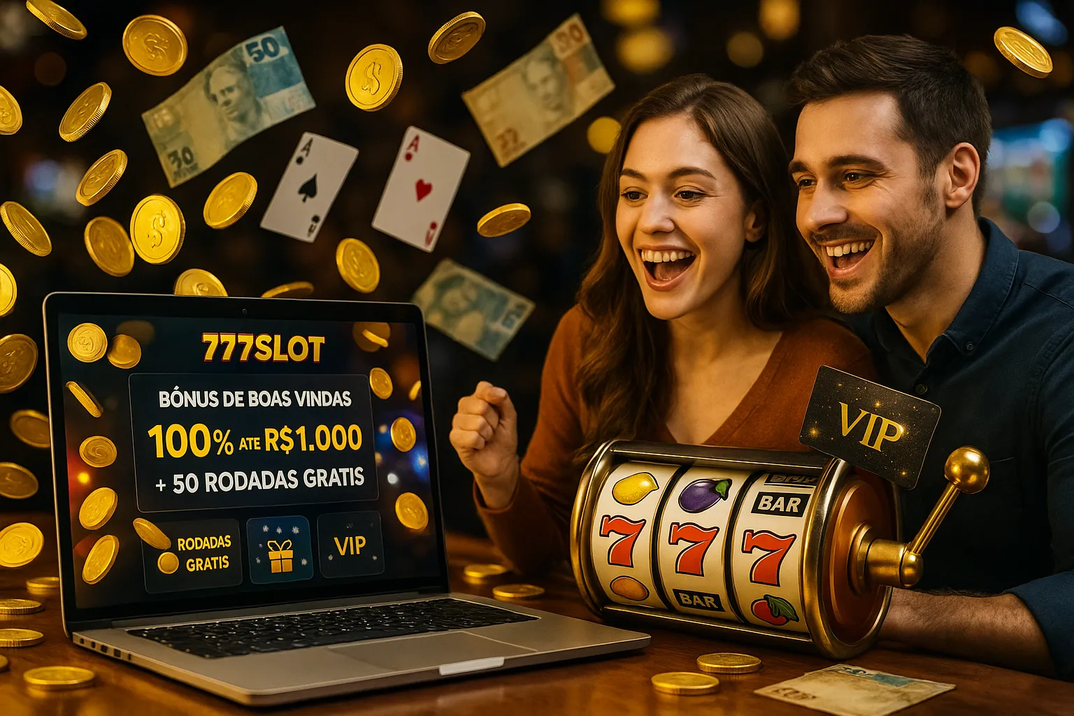 O bônus promocional 777SLOT é uma ótima maneira de começar sua aventura